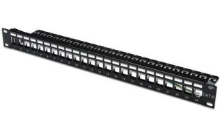 PATCH PANEL DIGITUS 24 PUERTOS 1U APANTALLADO NEGRO