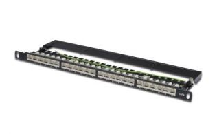 PATCH PANEL DIGITUS CAT6 CLASE E 24 PUERTOS RJ45 8P8C LSA 0,5U