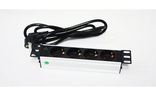 REGLETA MONOLYTH 10" 4 TOMAS S/INTERRUPTOR