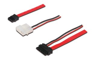 CABLE DIGITUS SATA de 13 PINES - TIPO L + CORRIENTE H/H 0,5M SATA II/III re