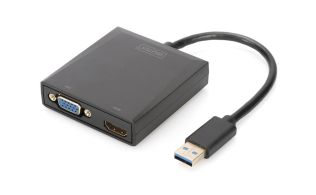 ADAPTADOR DIGITUS USB 3.0 - HDMI/VGA USB - HDMI/VGA SINGLE OR DUAL OUTPUT 1080P