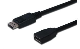 CABLE DIGITUS VIDEO DISPLAYPORT DP M/F 2M W/INTERLOCK 1.2 SW