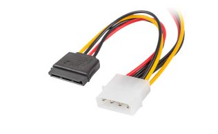 CABLE LANBERG ALIMENTACION MOLEX MACHO A 2X SATA HEMBRA 15 CM