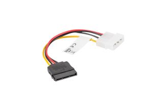 CABLE LANBERG ALIMENTACION MOLEX MACHO A SATA HEMBRA 15 CM