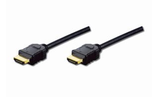 CABLE DIGITUS VIDEO HDMI ESTANDAR TIPO A M/M 2M W/ETHERNET FULLHD DORADO NEGRO