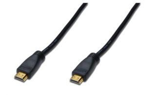 CABLE DIGITUS VIDEO HDMI ALTA VELOCIDAD TIPO A M/AMP M/M 10M FULLHD GOLD NEGRO