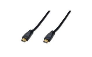 CABLE DIGITUS VIDEO HDMI ALTA VELOCIDAD TIPO A M/AMP M/M 20M FullHD GOLD NEGRO