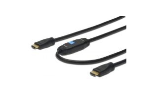 CABLE DIGITUS VIDEO HDMI ALTA VELOCIDAD TIPO A M/AMP M/M 30m w/Ethernet UltraHD