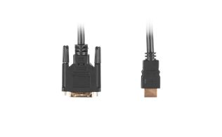 CABLE HDMI LANBERG MACHO/DVI-D 18+1 MACHO SINGLE LINK 0.5M NEGRO