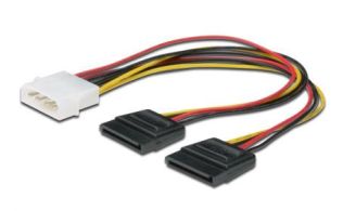 CABLE DIGITUS CORRIENTE INTERNA Y-splitter 0.2m IDE - 2x SATA 15pin connector