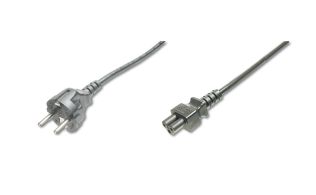 CABLE ALIMENTACION DIGITUS CEE 7/7 (TIPO F) - C5 M/H 1,8M H05VV-F3G 0,75MM SW