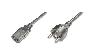 CABLE ALIMENTACION DIGITUS CEE 7/7 (TIPO F) - C13 M/F 1.2M H05VVF3G 0.75MM SW