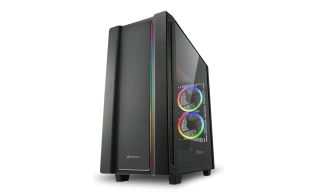 CAJA ATX SHARKOON REV220 2XUSB3.0 RGB SIN FUENTE NEGRO