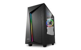 CAJA ATX SHARKOON REV100 2XUSB3.0 RGB SIN FUENTE NEGRO