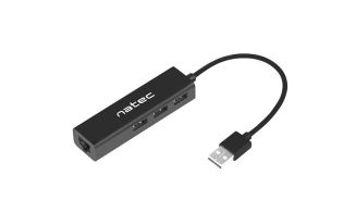 ADAPTADOR NATEC DRAGONFLY USB 2.0 A RJ45 GIGABIT CON 3XUSB 2.0