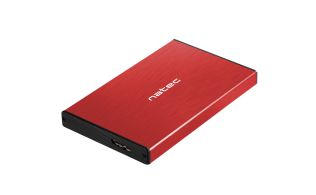 CAJA EXTERNA NATEC RHINO GO DISCO DURO 2,5" USB 3.0 SATA ROJA