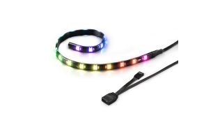 TIRA RGB LED SHARKOON SHARK BLADES 360MMX10MMX3MM 18 LEDS LONGITUD CABLE 60CM