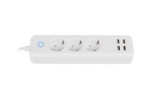 REGLETA WIFI LANBERG 3X SCHUKO 10A 4X USB 2.0 2.1A BLANCA