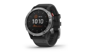 SMARTWATCH GARMIN FENIX 6 SOLAR PLATA/NEGRO