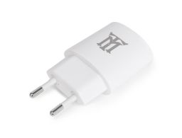 CARGADOR USB MAILLON PARED BASIC 2,1A BLANCO 1 CONECTOR