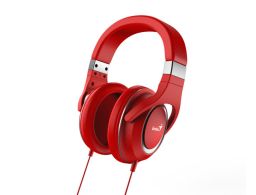 AURICULARES GENIUS HS 610 ROJO MICROFONO ALAMBRICO