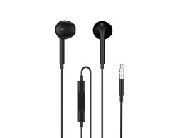 AURICULARES ENJOY CON MICROFONO NEGRO CONTROL DE VOLUMEN JACK 35 MM CABLE 1M