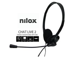 AURICULARES NILOX MICROFONO CONTROL VOL NEGRO ALAMBRICO