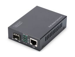 CONVERSOR DE MEDIOS DIGITUS POE SFP 10/100/1000 BASE-T A SFP 30 W