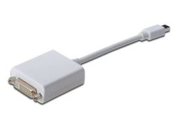 CONVERSOR DIGITUS DisplayPort mini DP - DVI (24+5) M/H 0,15m DP 1.1a CE we