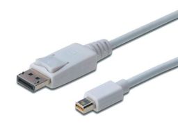 CONVERSOR DIGITUS VIDEO DisplayPort mini DP-DP M/M 1m w/interlock DP blanco