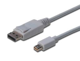 CONVERSOR DIGITUS VIDEO DisplayPort mini DP-DP M/M 3m w/interlock DP blanco