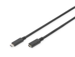 CABLE DIGITUS EXTENSION USB TIPO C - C M/F 0.7m 5A 10GB VERSION 3.1 CE, SW