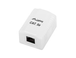 ROSETA DE SUPERFICIE LANBERG CAT.5E UTP 1X TOMA RJ45 BLANCO