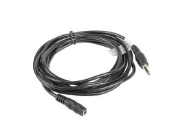 CABLE ESTEREO LANBERG JACK 3.5 MM MACHO/JACK 3.5MM HEMBRA 3M NEGRO