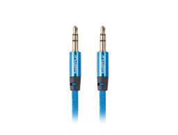 CABLE ESTEREO LANBERG JACK 3.5MM MACHO/JACK 3.5MM MACHO 1M AZUL