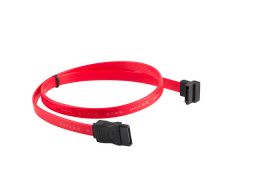 CABLE SATA III LANBERG 6GB/S HEMBRA HEMBRA ANGULO 0.5M ROJO