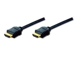 CABLE DIGITUS VIDEO HDMI TIPO A M/M 5M W/ETHERNET FULL HD 60P DORADO NEGRO