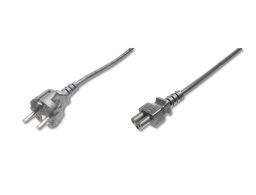 CABLE ALIMENTACION DIGITUS CEE 7/7 (TIPO F) - C5 M/H 1,8M H05VV-F3G 0,75MM SW