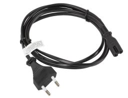 CABLE LANBERG DE ALIMENTACION OCHO CEE 7/16 A IEC320 C7 EURO (RADIO) NEGRO 1.8 M