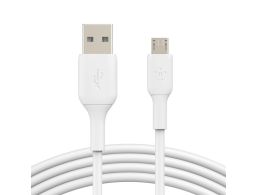 CABLE USB BELKIN BOOSTCHARGE microUSB MACHO A USB/ A MACHO 1M BLANCO