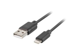 CABLE LIGHTNING LANBERG MACHO A USB A MACHO 1M NEGRO