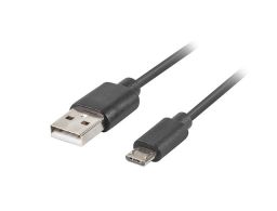 CABLE USB LANBERG 2.0 MACHO/MICRO USB MACHO QUICK CHARGE 3.0 0.5M NEGRO