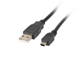 CABLE USB LANBERG 2.0 MACHO/MINI USB MACHO 1.8M NEGRO