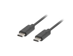 CABLE 2.0 LANBERG USB C MACHO/USB C MACHO 1M NEGRO