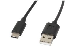 CABLE USB LANBERG 2.0 MACHO/USB C MACHO 1.8M NEGRO