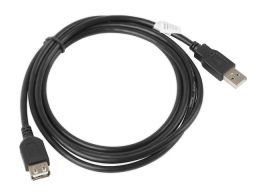 CABLE ALARGADOR LANBERG USB 2.0 MACHO HEMBRA 1.8M NEGRO