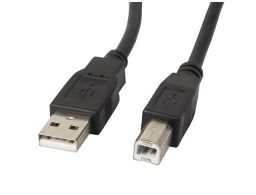 CABLE LANBERG IMPRESORA USB MACHO A USB MACHO NEGRO 0.5 M