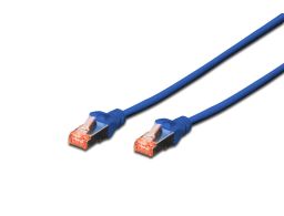 CABLE DIGITUS S-FTP CAT 6 Cu LSZH AWG 27/7 LENGHT 0.25M 10 PCS AZUL