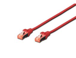 CABLE DIGITUS S-FTP CAT 6 Cu LSZH AWG 27/7 LENGHT 0.25M 10 PCS ROJO