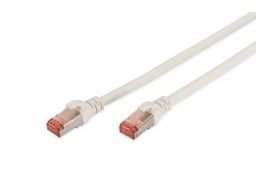 CABLE DIGITUS S-FTP CAT 6 Cu LSZH AWG 27/7 LENGHT 0.25M 10 PCS BLANCO